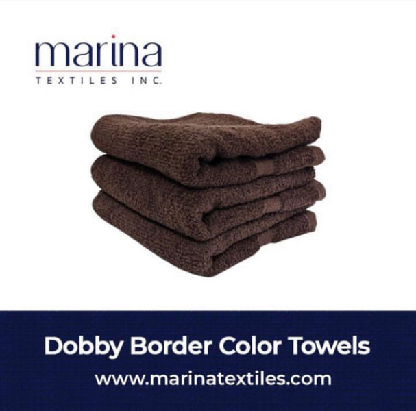 DOBBY BORDER COLOURED TOWELS